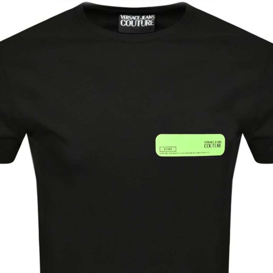 Alternative Image for ProductVersace Jeans Couture Logo T Shirt Black2